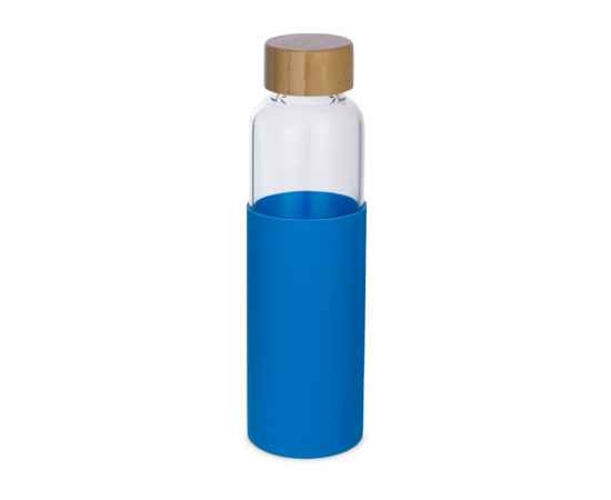 Стеклянная бутылка для воды в силиконовом чехле Refine, 887302, Цвет: прозрачный,голубой, Объем: 550