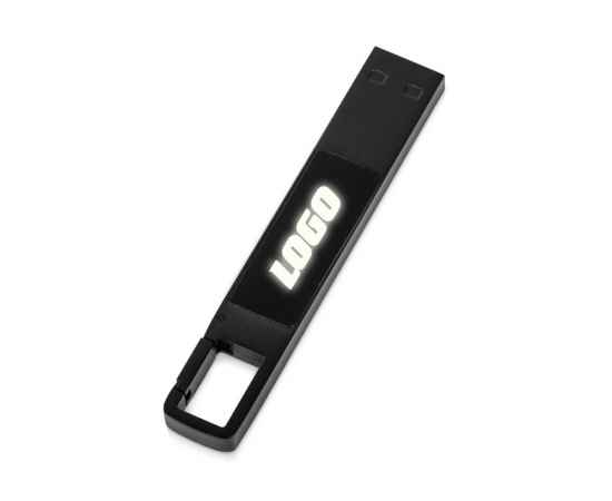 USB 2.0- флешка на 32 Гб c подсветкой логотипа Hook LED, 32Gb, 624216