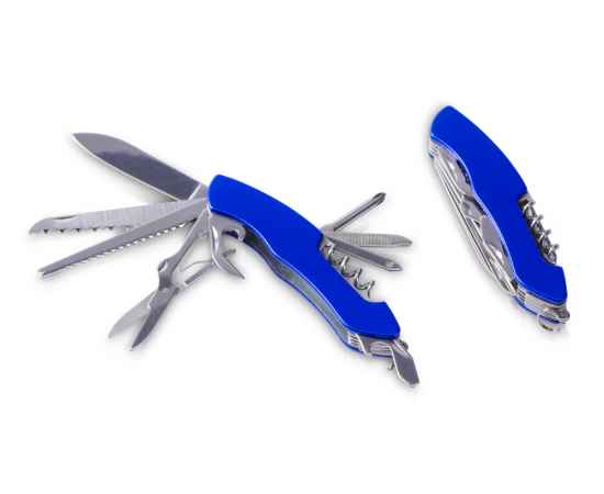 Мультитул-складной нож Demi 11-в-1, 497862, Цвет: серебристый,синий