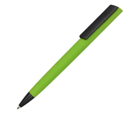 Ручка пластиковая шариковая C1 soft-touch, 16540.19clr, Цвет: черный,зеленое яблоко
