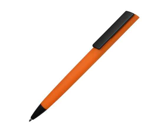 Ручка пластиковая шариковая C1 soft-touch, 16540.13clr, Цвет: черный,оранжевый