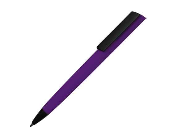 Ручка пластиковая шариковая C1 soft-touch, 16540.14clr, Цвет: черный,фиолетовый