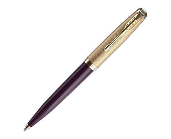 Ручка шариковая Parker 51 Deluxe, 2123518, Цвет: фиолетовый,золотистый
