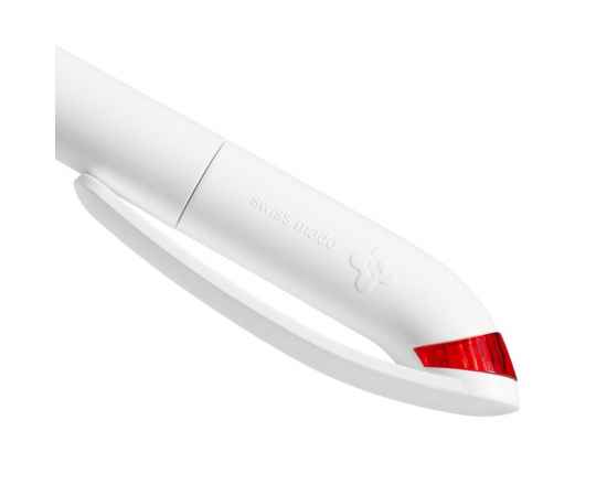 Ручка шариковая Beo Sport, белая с красным, Цвет: красный, Размер: 14, изображение 4