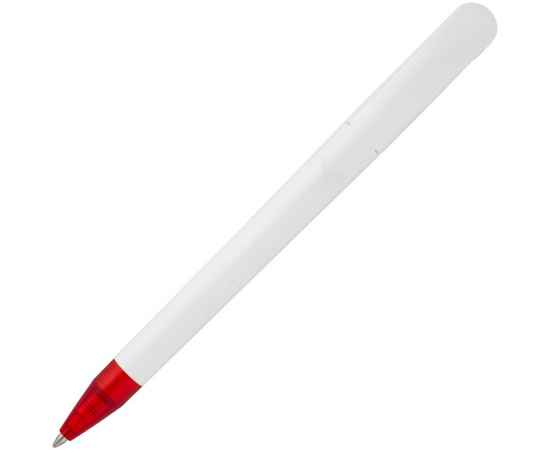 Ручка шариковая Beo Sport, белая с красным, Цвет: красный, Размер: 14, изображение 3