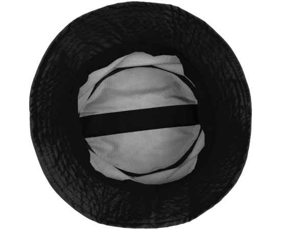 Панама складная Orust, черная, с водоотталкивающей пропиткой, Цвет: черный, Размер: 56–60, изображение 2