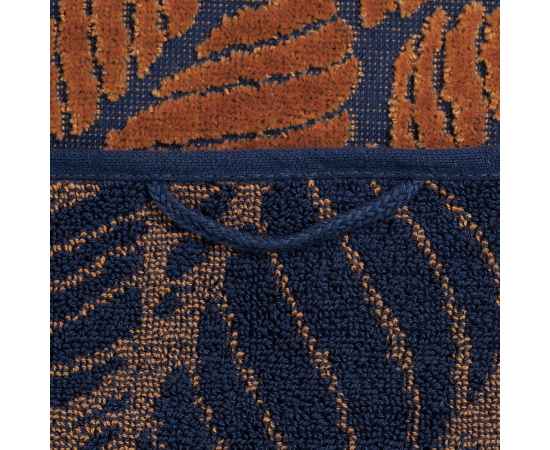 Полотенце In Leaf, малое, синее с горчичным, Цвет: горчичный, Размер: 50х90 см, изображение 4