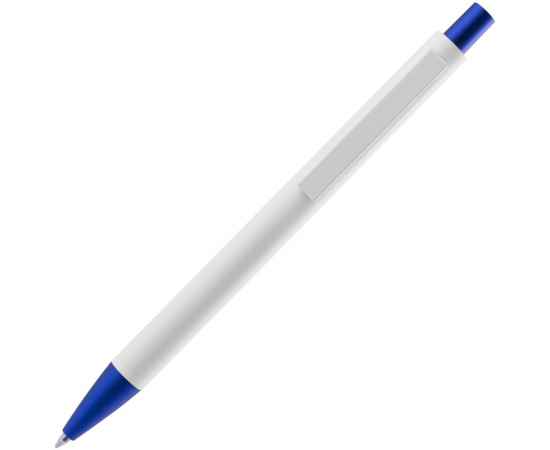 Ручка шариковая Chromatic White, белая с синим, изображение 3