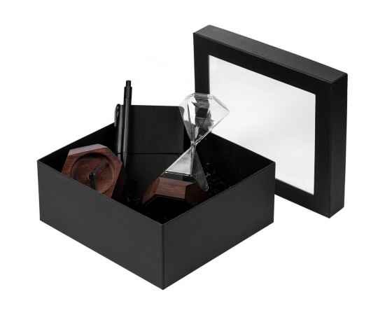 Коробка Teaser с окном, черная, Цвет: черный, Размер: 25, изображение 4