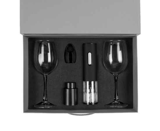 Набор Wine Case, черный, Цвет: черный, Размер: коробка: 35,3х24х10 см, изображение 2
