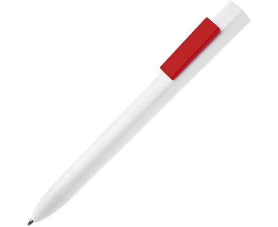 Ручка шариковая Swiper SQ, белая с красным, Цвет: белый, красный