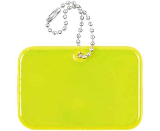 Светоотражатель Spare Care, прямоугольник, желтый неон, Цвет: желтый
