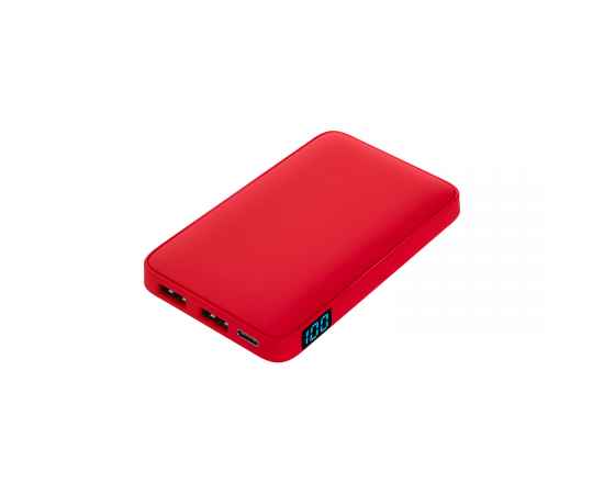 Внешний аккумулятор с подсветкой Ancor 5000 mAh, красный, Цвет: красный, Размер: 145x100x25