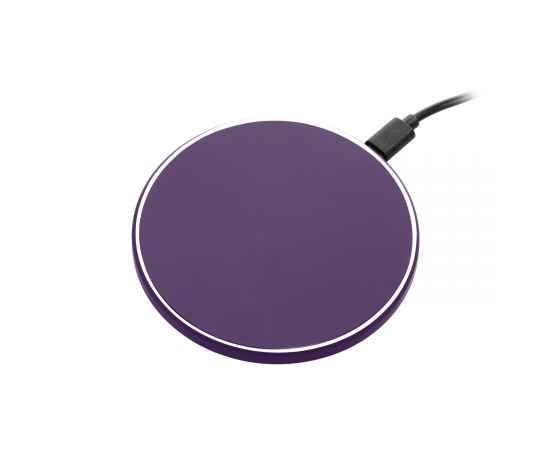 Беспроводное зарядное устройство с подсветкой 15W Auris, фиолетовое, Цвет: фиолетовый, Размер: 134x103x15