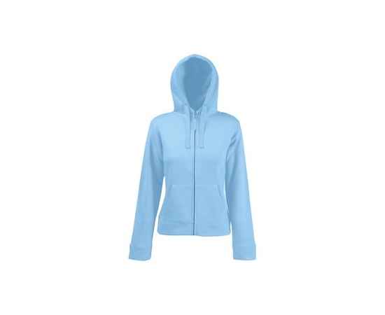 Толстовка 'Lady-Fit Hooded Sweat Jacket', небесно-голубой_XS, 75% х/б, 25% п/э, 280 г/м2, Цвет: голубой
