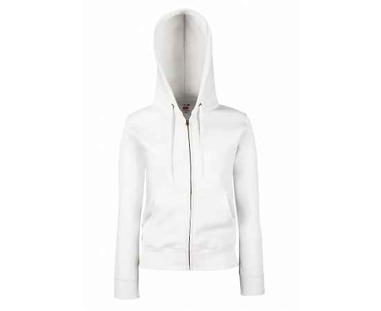 Толстовка 'Lady-Fit Hooded Sweat Jacket', белый_XL, 75% х/б, 25% п/э, 280 г/м2