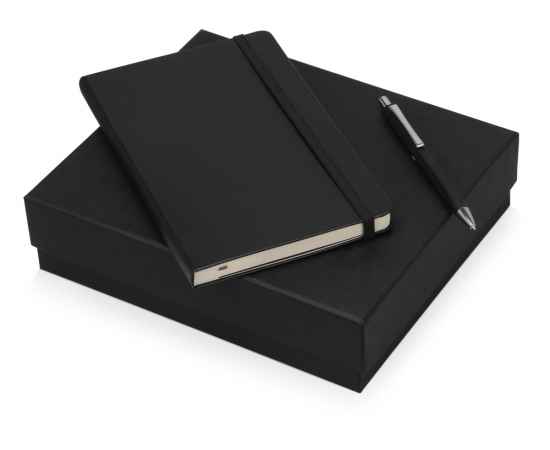 Подарочный набор Moleskine Hemingway с блокнотом А5 и ручкой, 700368.02, Цвет: черный