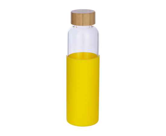 Стеклянная бутылка для воды в силиконовом чехле Refine, 887314, Цвет: прозрачный,желтый, Объем: 550