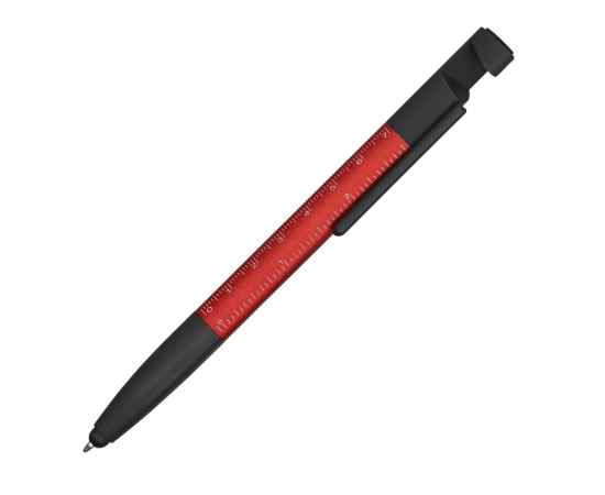 Ручка-стилус пластиковая шариковая Multy, 71532.01, Цвет: красный,черный