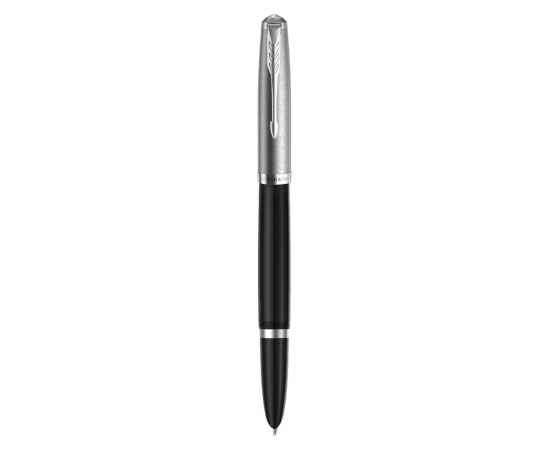 Перьевая ручка Parker 51 CORE BLACK CT, перо: F, цвет чернил: black/blue, в подарочной упаковке.