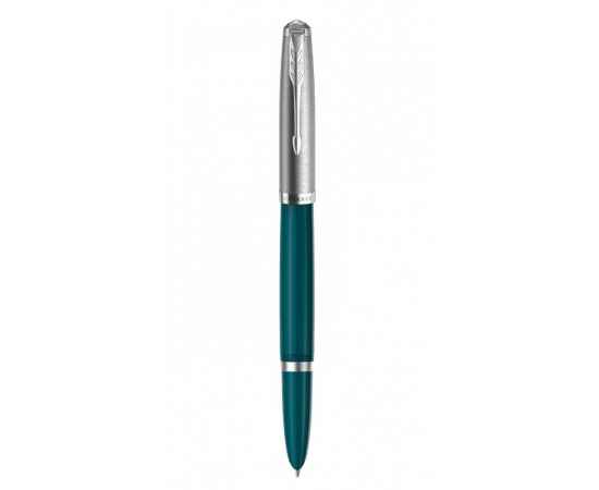 Перьевая ручка Parker 51 CORE TEAL BLUE CT, перо: F, цвет чернил: black/blue, в подарочной упаковке.