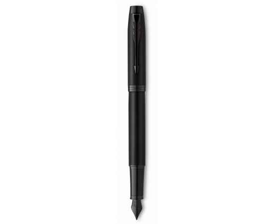 Перьевая ручка Parker IM Achromatic, Black BT, перо: F, цвет чернил: blue, в подарочной упаковке.