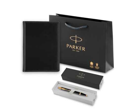 Подарочный набор: Ежедневник недатированный и Шариковая ручка Parker IM Metal, цвет: Black GT