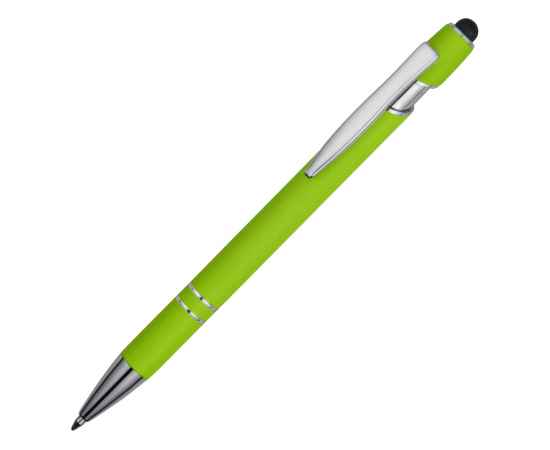 Ручка-стилус металлическая шариковая Sway soft-touch, 18381.19p, Цвет: зеленое яблоко
