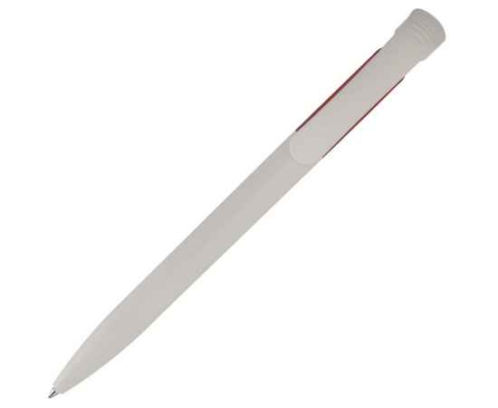 Ручка шариковая Bio-Pen, белая с красным, Цвет: красный, Размер: 14, изображение 3