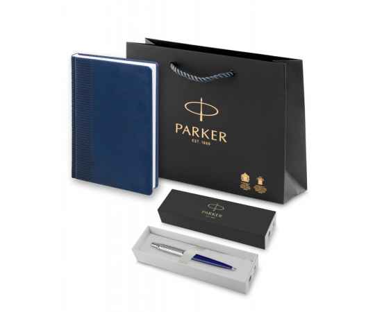 Подарочный набор: Ежедневник недатированный и Шариковая ручка Parker Jotter K160, цвет: Blue