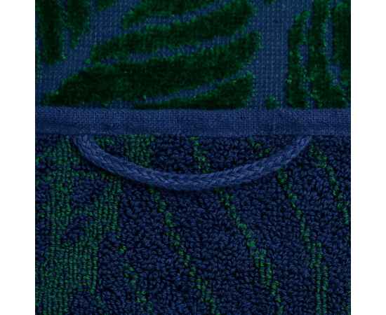 Полотенце In Leaf, малое, синее с зеленым, Цвет: синий, Размер: 50х90 см, изображение 4