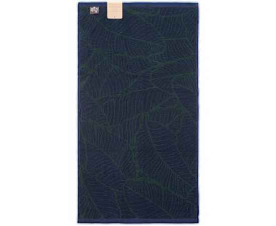 Полотенце In Leaf, малое, синее с зеленым, Цвет: синий, Размер: 50х90 см, изображение 2