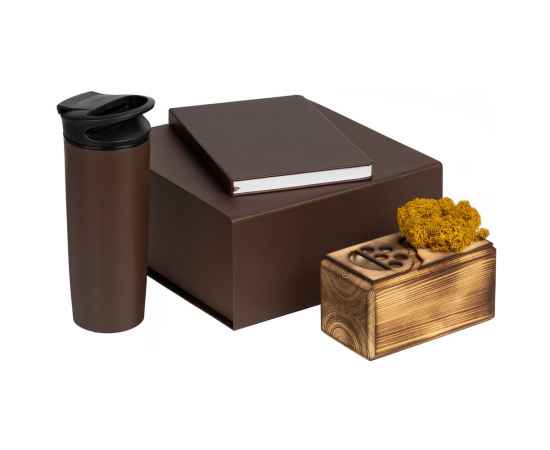 Коробка Amaze, коричневая, Цвет: коричневый, Размер: 26х25х11 см, изображение 4