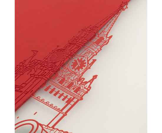 Блокнот «Города. Москва», красный, Цвет: красный, Размер: Тонированный, изображение 3