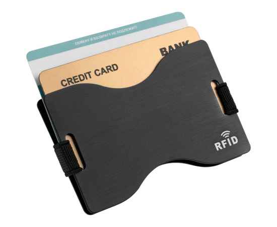 Футляр для карт Muller c RFID-защитой, черный, Цвет: черный, Размер: 9х5, изображение 3