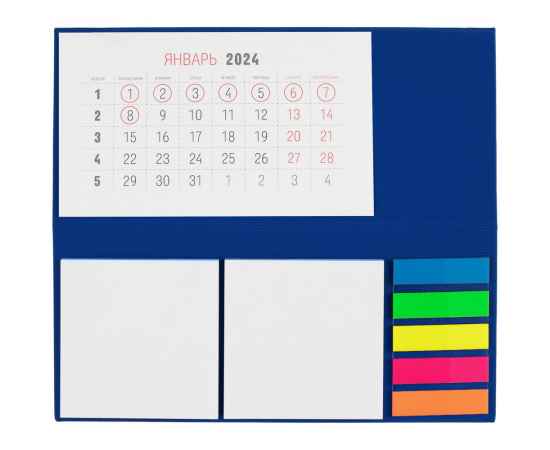 Календарь настольный Grade, синий, Цвет: синий, изображение 2