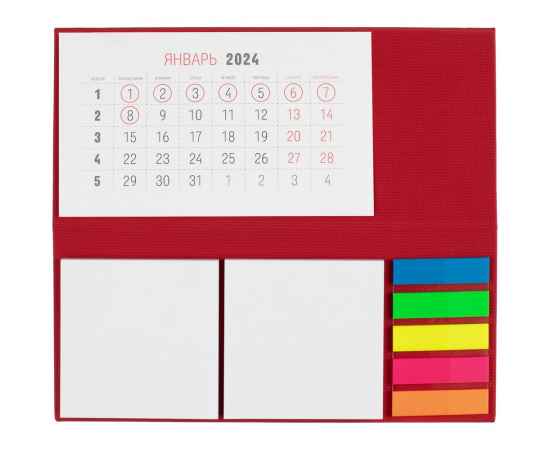 Календарь настольный Grade, красный, Цвет: красный, изображение 2