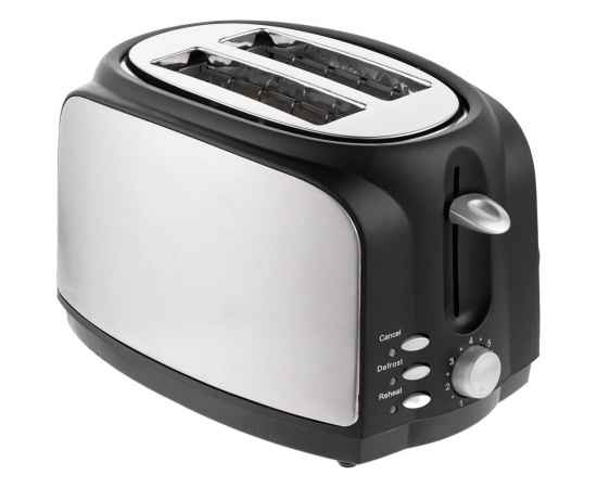Электрический тостер Postre, серебристо-черный