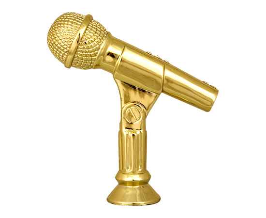 2344-100 Фигура Микрофон, золото, Цвет: Золото, изображение 2