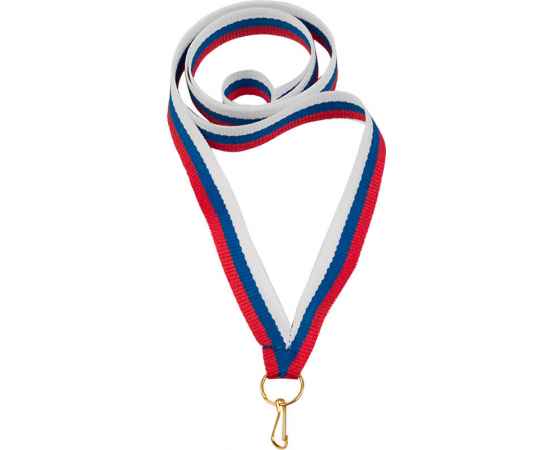 0021-011 Лента для медали триколор, 11мм (триколор РФ), Цвет: триколор РФ, изображение 2
