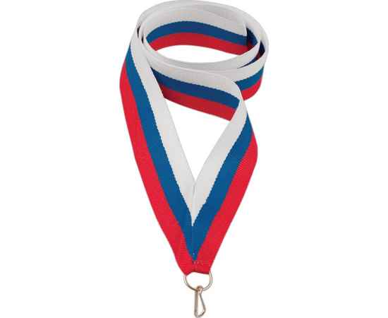 0021-022 Лента для медали триколор, 22мм (триколор РФ), Цвет: триколор РФ, изображение 2