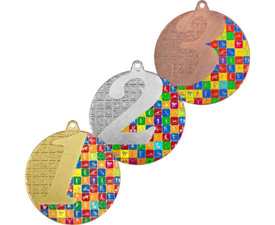 3614-071 Медаль Иствуд с УФ печатью, золото, Цвет: Золото