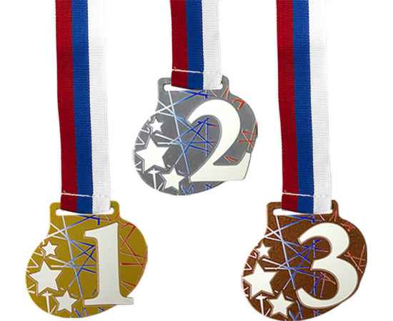 3657-132 Комплект медалей Фонтанка 55мм (3 медали)