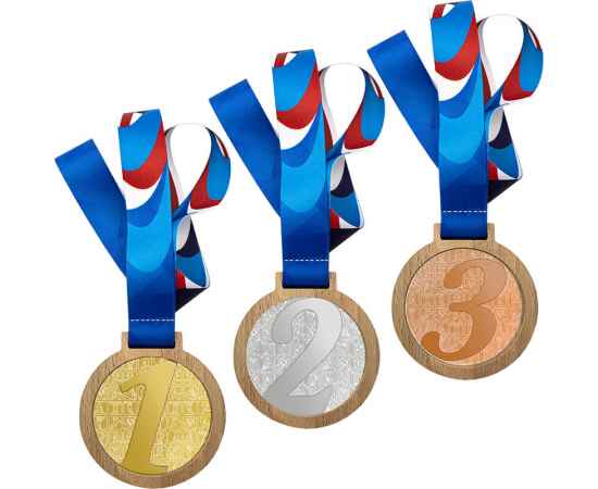 Деревянная медаль с лентой 2 место (серебро), серебро