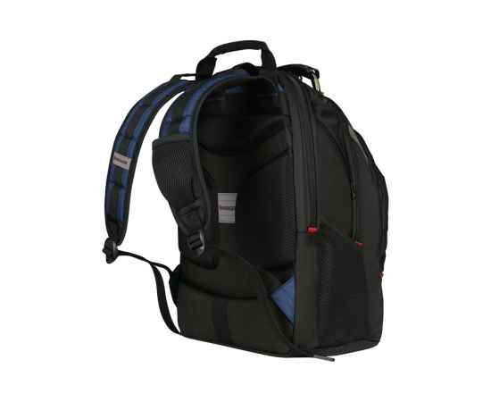Рюкзак WENGER Ibex 17', черный/синий, полиэстер/ПВХ, 37 x 26 x 47 см, 23 л, изображение 3