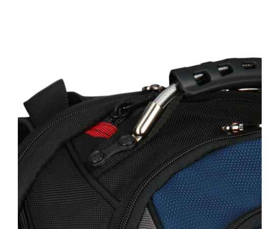 Рюкзак WENGER Ibex 17', черный/синий, полиэстер/ПВХ, 37 x 26 x 47 см, 23 л, изображение 5