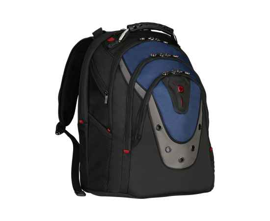 Рюкзак WENGER Ibex 17', черный/синий, полиэстер/ПВХ, 37 x 26 x 47 см, 23 л, изображение 7