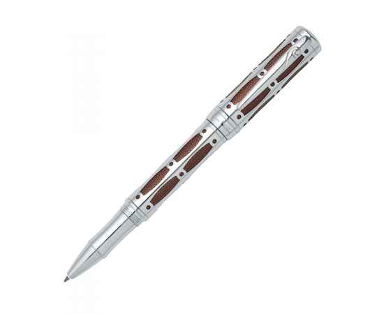 Ручка -роллер Pierre Cardin THE ONE. Цвет - серебристый и красный. Упаковка L, изображение 2