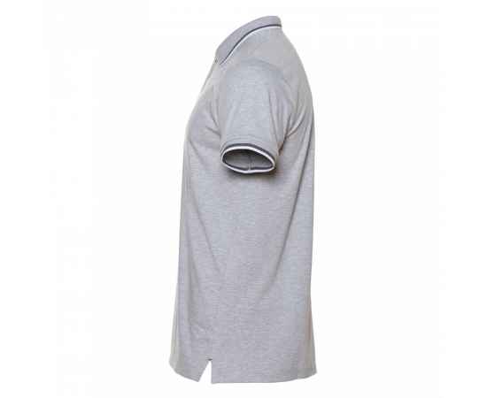 Рубашка поло унисекс STAN хлопок/эластан 200, 05, Серый меланж с контрастом (501) (54/XXL), изображение 3