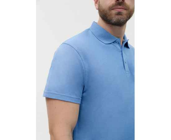 Рубашка поло мужская  STAN хлопок/полиэстер 185, 04, Голубой (76) (42/XXS), Цвет: голубой, Размер: 42/XXS, изображение 8